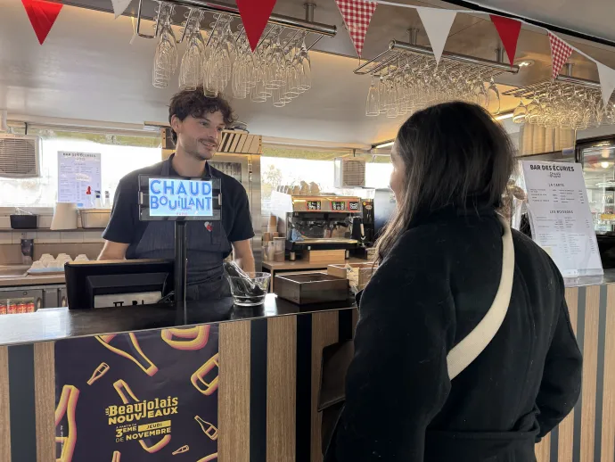 Barista prise de commande